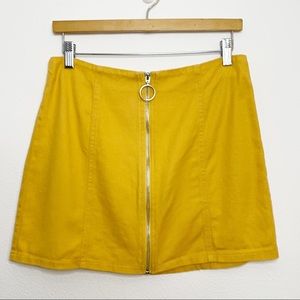 Chloe & Katie Yellow mini skirt L